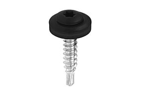 Boorschroef met 14mm ring 4,8x35 RAL 9005 zwart 250 stuks