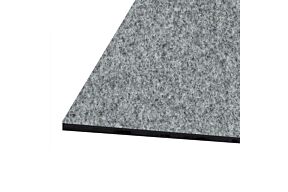 Effen inkommat naaldvilt grijs