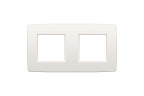NIKO "Original White" tweevoudige afdekplaat horizontaal/verticaal 71 mm