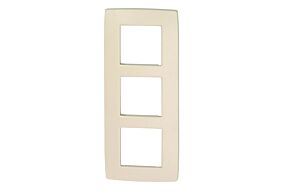 NIKO "Cream" drievoudige afdekplaat verticaal 60 mm