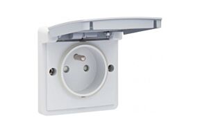 NIKO Spatwaterdicht Stopcontact met aardpen