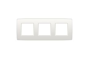 NIKO "Original White" drievoudige afdekplaat horizontaal 71 mm