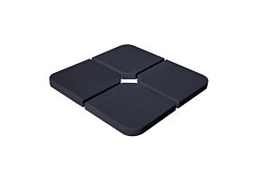 Parasolvoet Beton Zwart 46 x 46 x 6 cm 