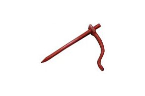 Profielhaak 25 cm rood