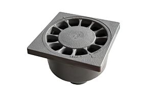 PVC Klokput 10x10 grijs