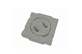 Roetluik beton 120 mm diameter