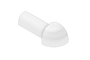 Schluter Rondec-PRO/E 125 Buitenoek 90° BW (Zuiver Wit)