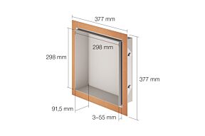 Schlüter DESIGN-NICHE Inbouwnis 298 x 298 x 91,5 mm