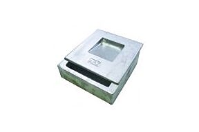 Schouwkast alu 180x180 mm