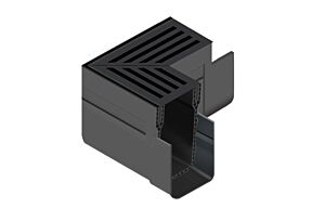 ACO slimline zwart aluminium hoekstuk