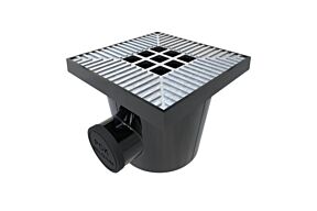 Star Point afvoerput grijs alu rooster
