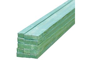 Stoflat groen gedrenkt