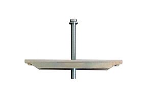 Verankeringssleutel voor afvoergeul met gietijzer zigzagrooster