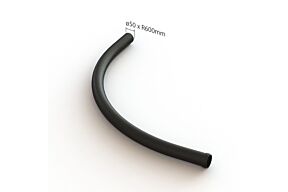 straalbocht 50mm zwart pvc