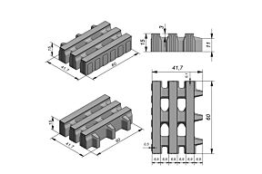 Stone & Style Aviena Straight 60 x 41,7 x 15 cm per m²