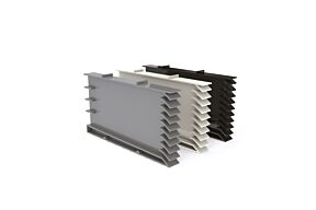 Stootvoegrooster "T120-6" PVC 95 x 60 x 10 mm