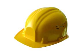 veiligheidshelm geel