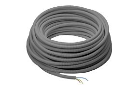 Voorbedrade buis grijs