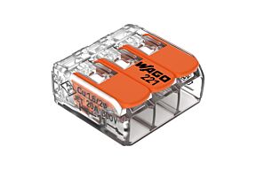 Wago Steekklem met hendels 3x 0.2 - 4 mm²