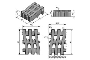 Stone & Style Aviena Wave 60 x 41,7 x 15 cm per m²
