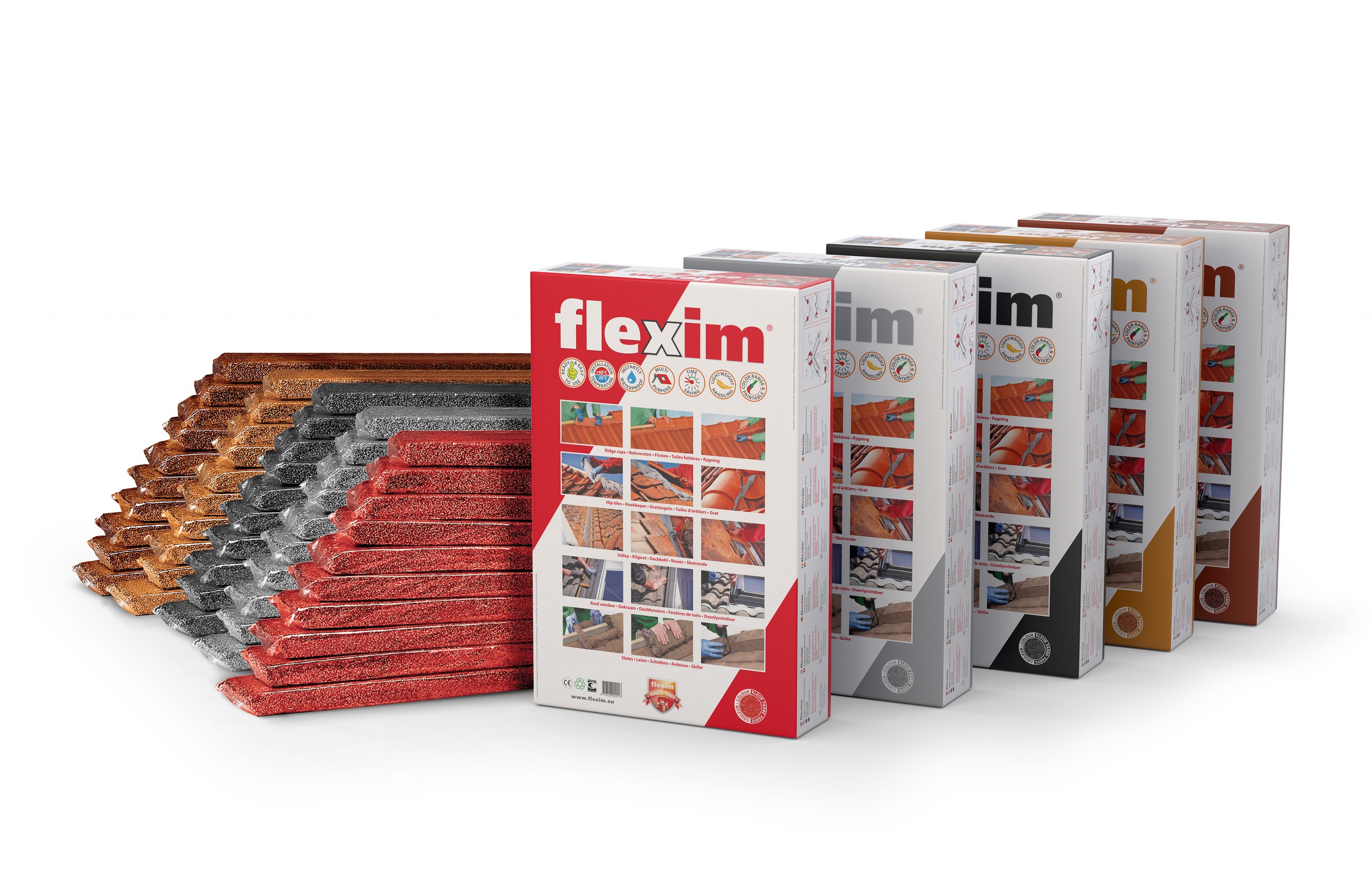 Collage des faîtières avec Flexim